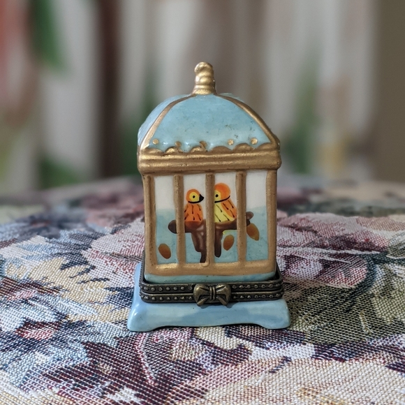 Vintage Bird Cage Trinket Box - Picture 1 of 3